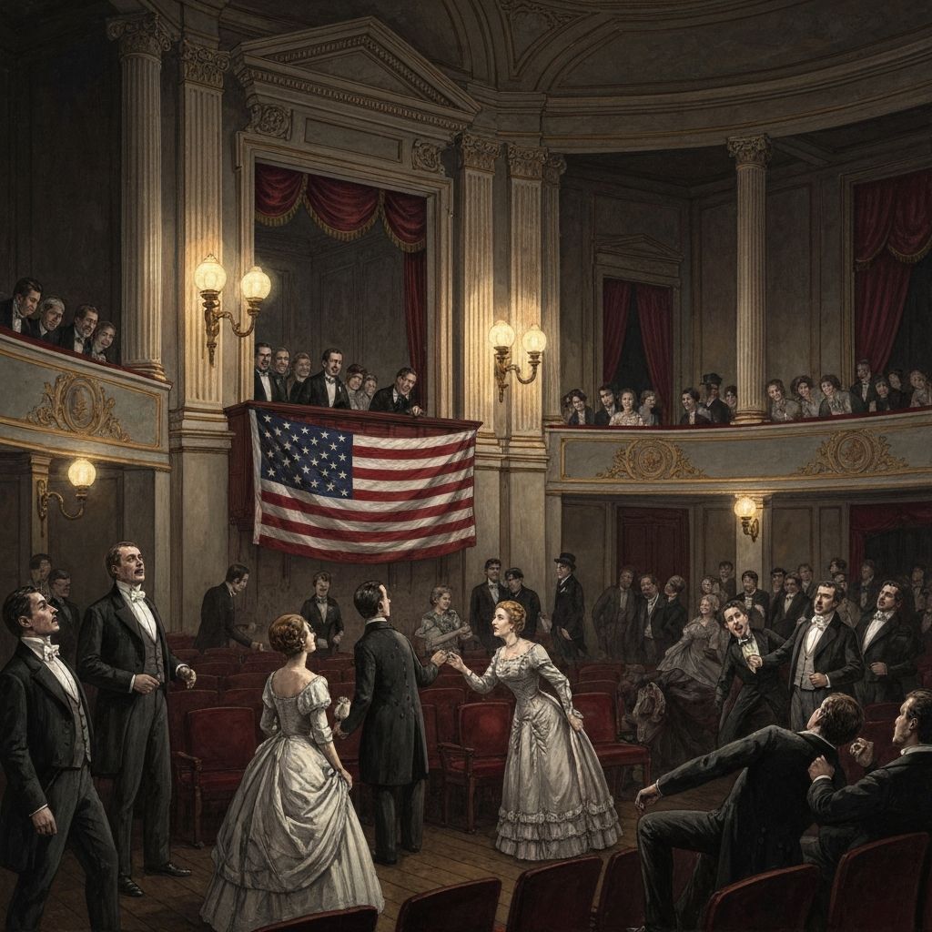 Ford's Theatre on the night of Lincoln's assassination